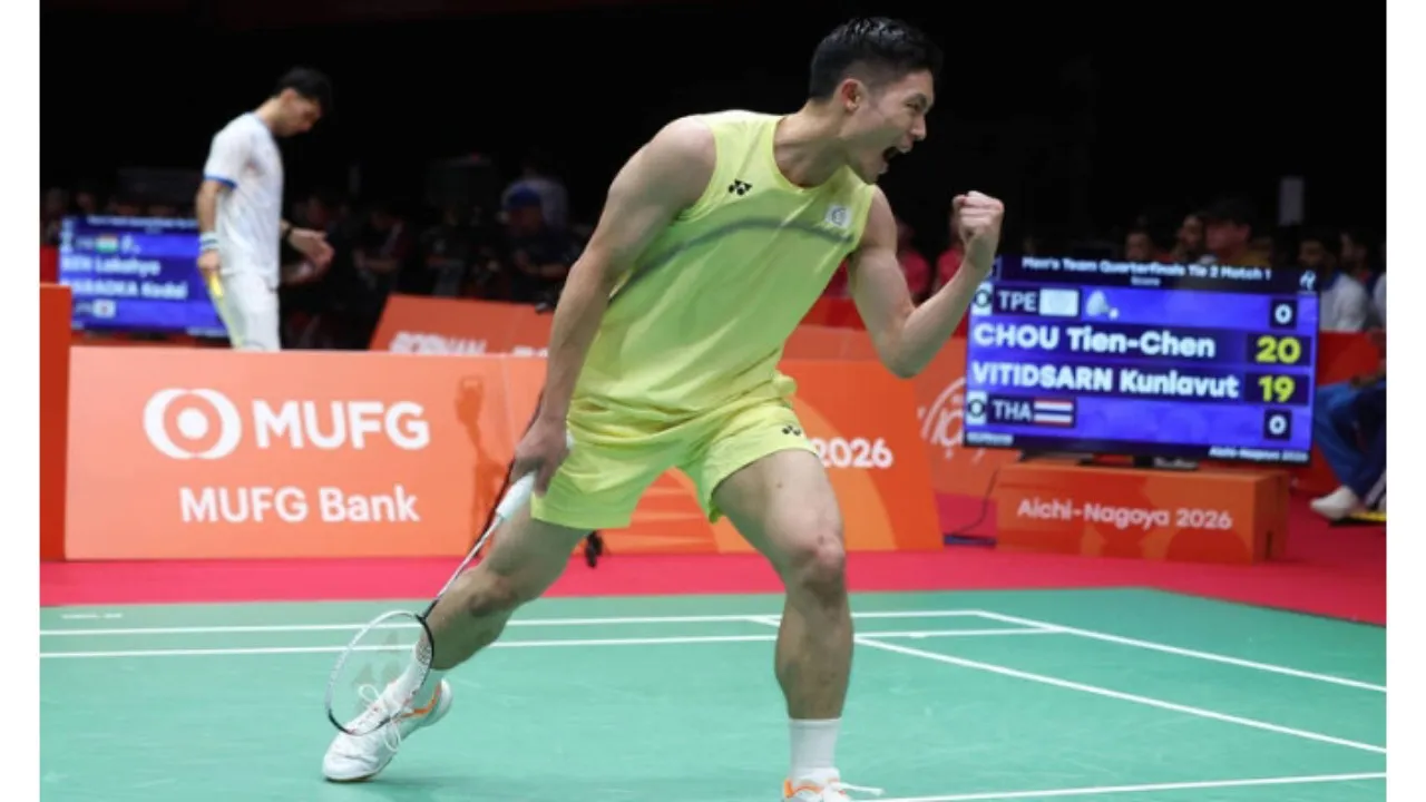 Chou Tien Chen Mengakui Kesulitan Menghadapi Kecepatan Kunlavut Vitidsarn di Asian Games 2026