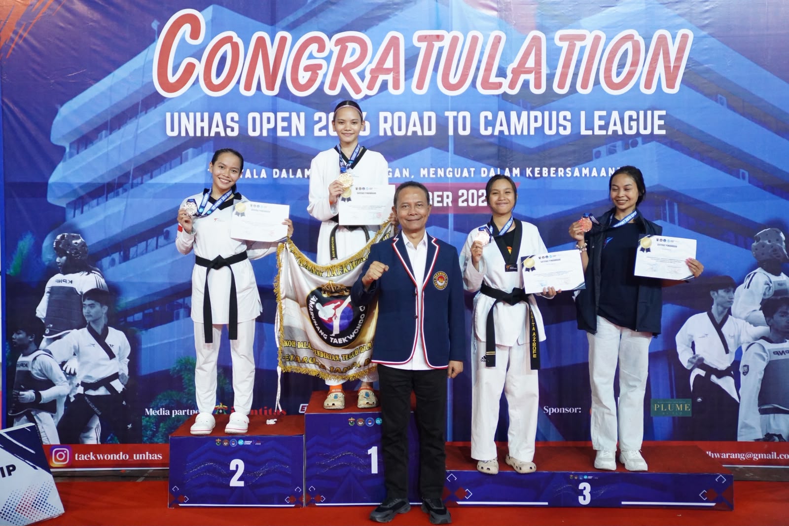 Kejuaraan Taekwondo Mahasiswa di Makassar: 1.400 Peserta Berkompetisi