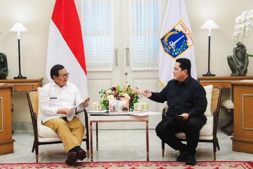 Menpora Erick Thohir Bertemu Gubernur DKI Jakarta, Apresiasi Dukungan untuk FIFA ASEAN Cup 2026