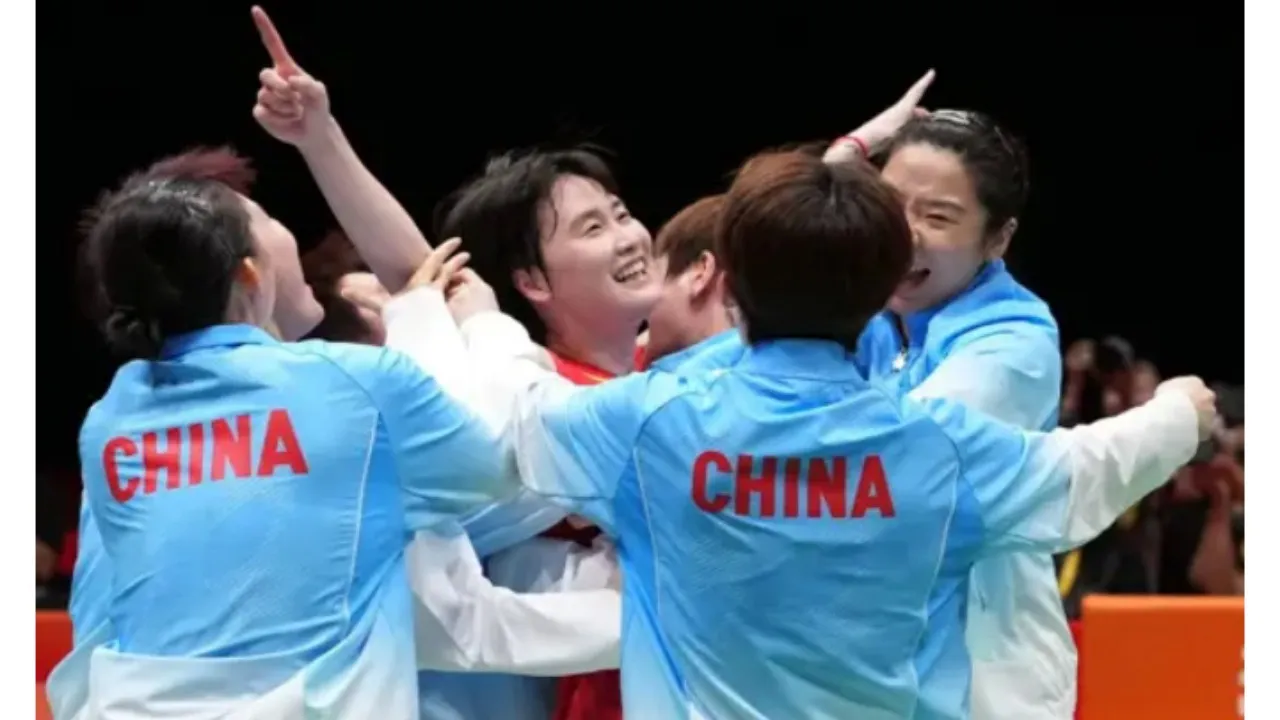 China Raih Medali Emas di Beregu Putri Asian Games 2026