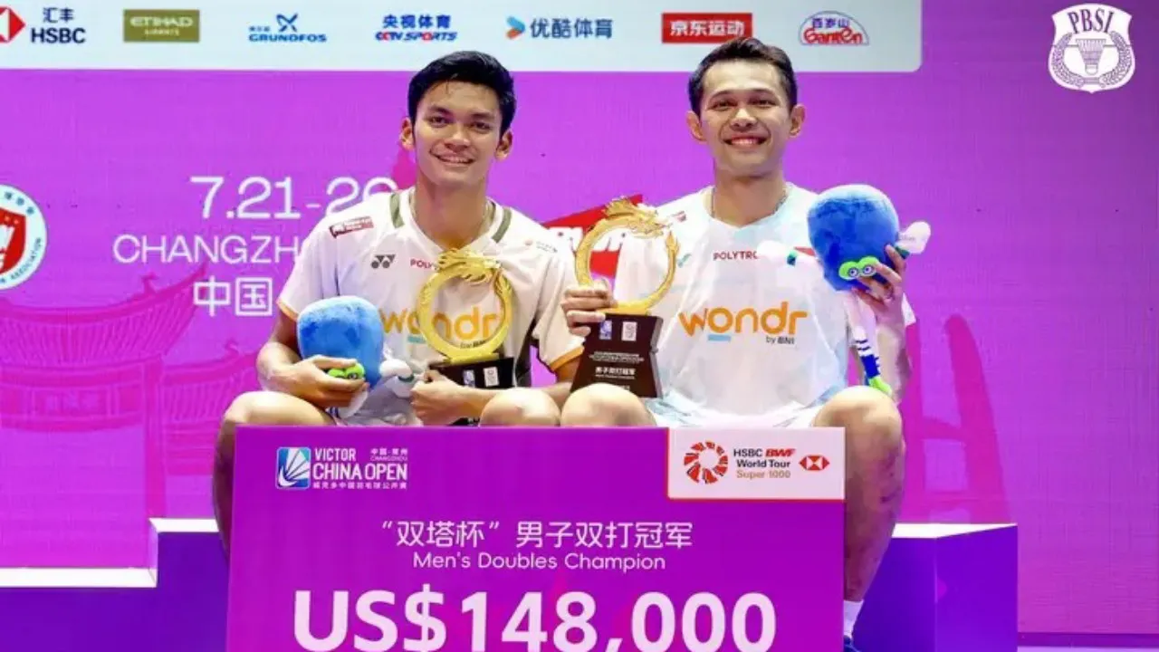 Fajar dan Fikri Raih Gelar di China Open 2026 Melalui Pertarungan Sengit
