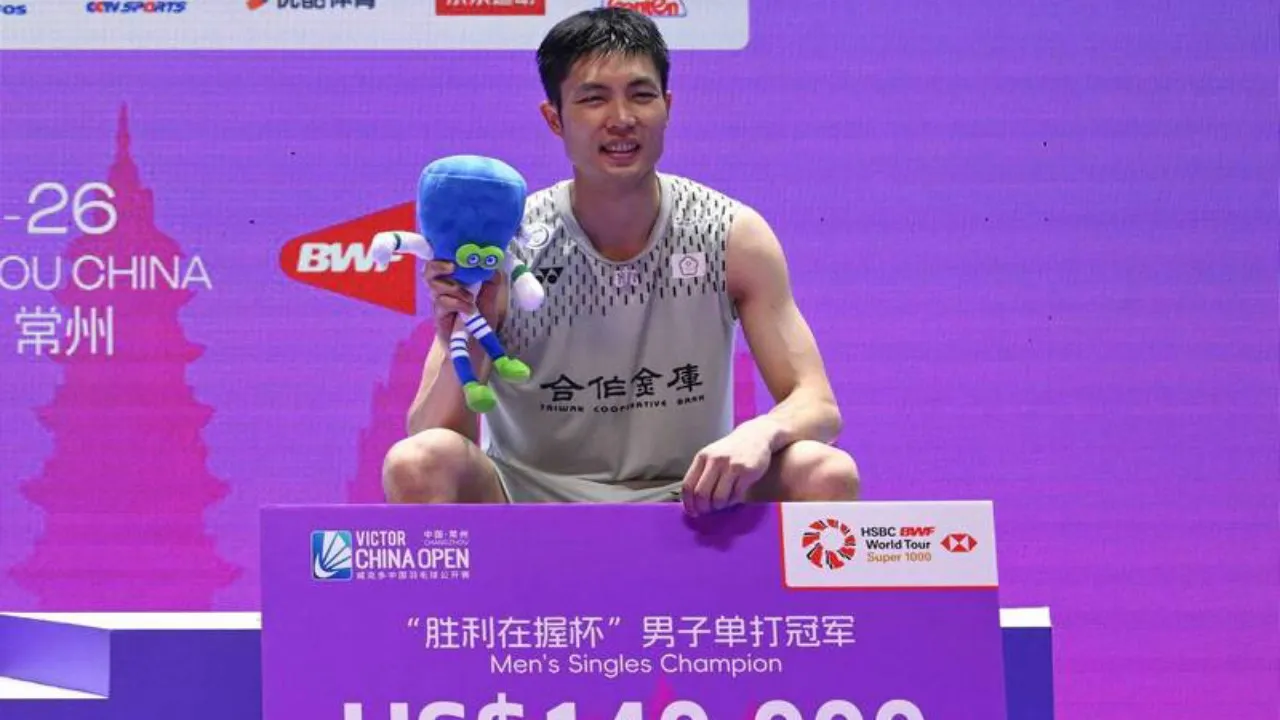 Chou Tien Chen Raih Gelar China Open Pertama di Usia 36 Tahun