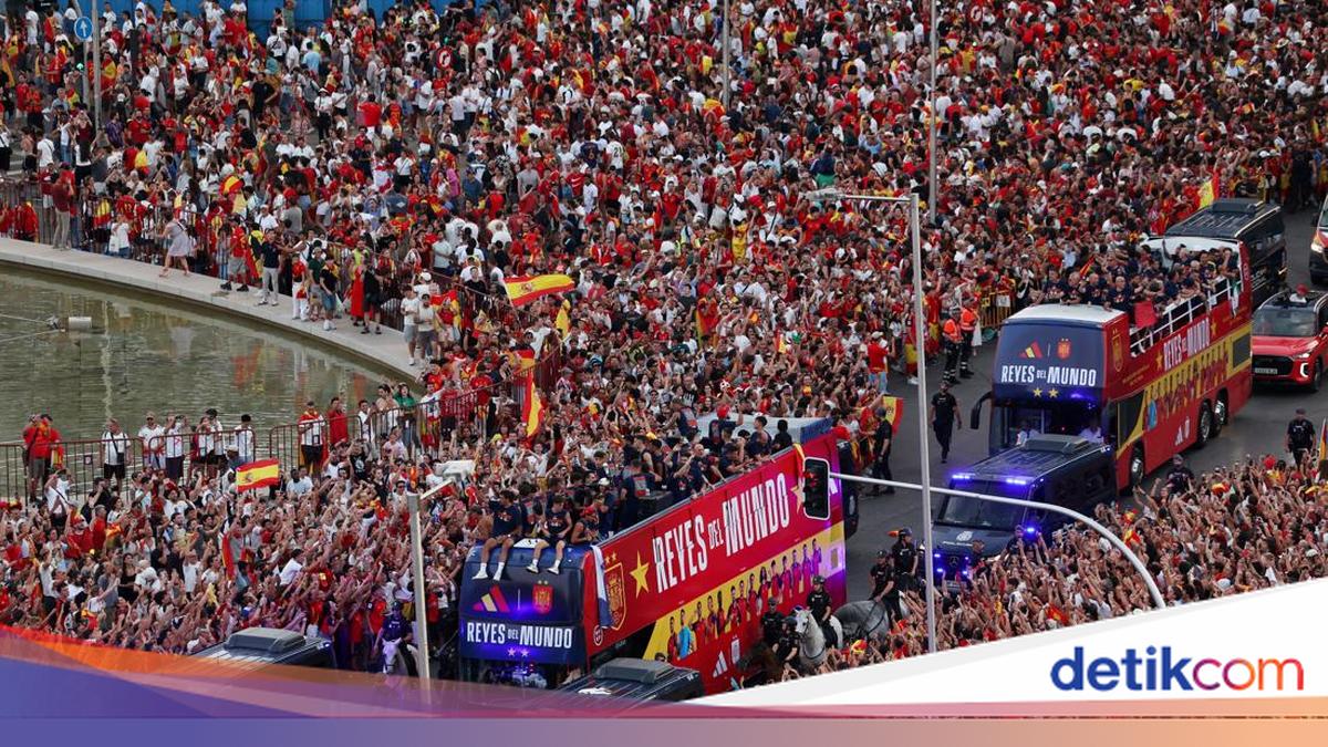 Kota Madrid Dipenuhi Kemeriahan Sambut Kemenangan Timnas Spanyol di Piala Dunia 2026