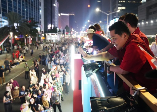 Menpora Erick Thohir Hadiri Karnaval HUT ke-81 Kemerdekaan RI, Ingatkan Perjuangan Atlet