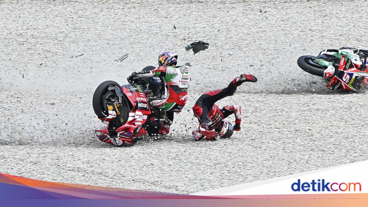 Kecelakaan Mengerikan di MotoGP Catalunya: Zarco Terjebak di Motor Bagnaia