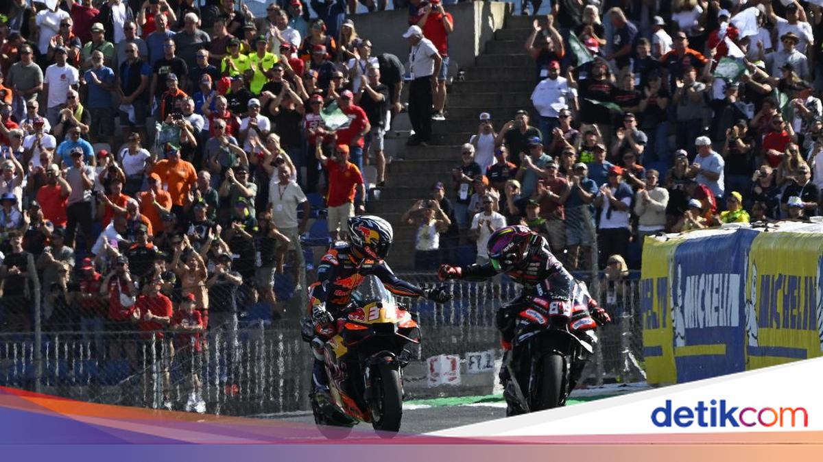 Jorge Martin Kesulitan Mengejar Acosta Akibat Ban Hancur, Puas dengan Posisi Kedua