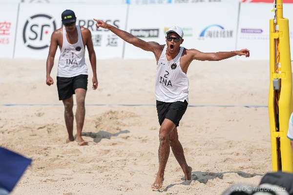 Tim Voli Pantai Putra Indonesia Kalahkan Jepang dan Tantang Thailand di Perempat Final Asian Beach Games 2026