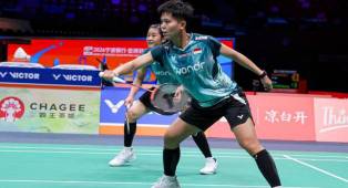 Amalia/Fadia Raih Kemenangan Gemilang atas Baek Ha Na/Lee So Hee di Kejuaraan Asia 2026