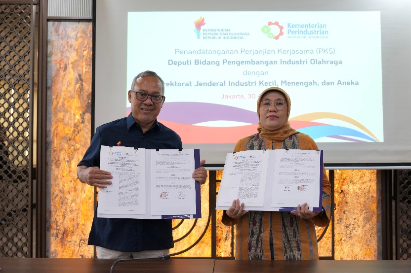 Kemenpora dan Kemenperin Teken PKS untuk Pengembangan Industri Kepemudaan dan Keolahragaan