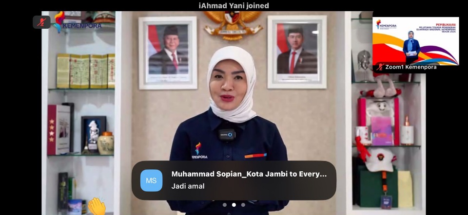 Kemenpora RI Gelar Pelatihan TPON 2026 Secara Daring untuk Peserta dari Berbagai Kalangan