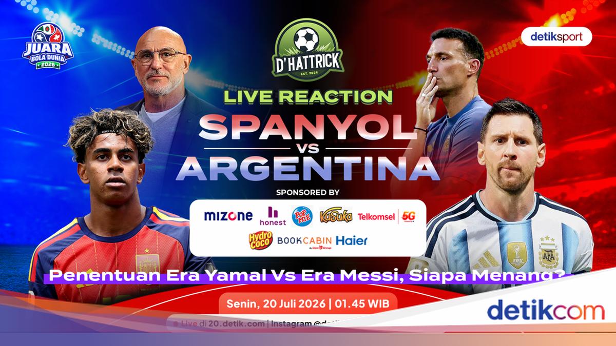 Saksikan Live Reaction Final Piala Dunia 2026: Spanyol vs Argentina