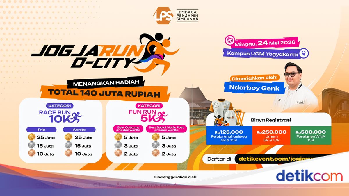 Jogja Run D-City 2026 Siap Digelar Bulan Ini dengan Hadiah Menarik
