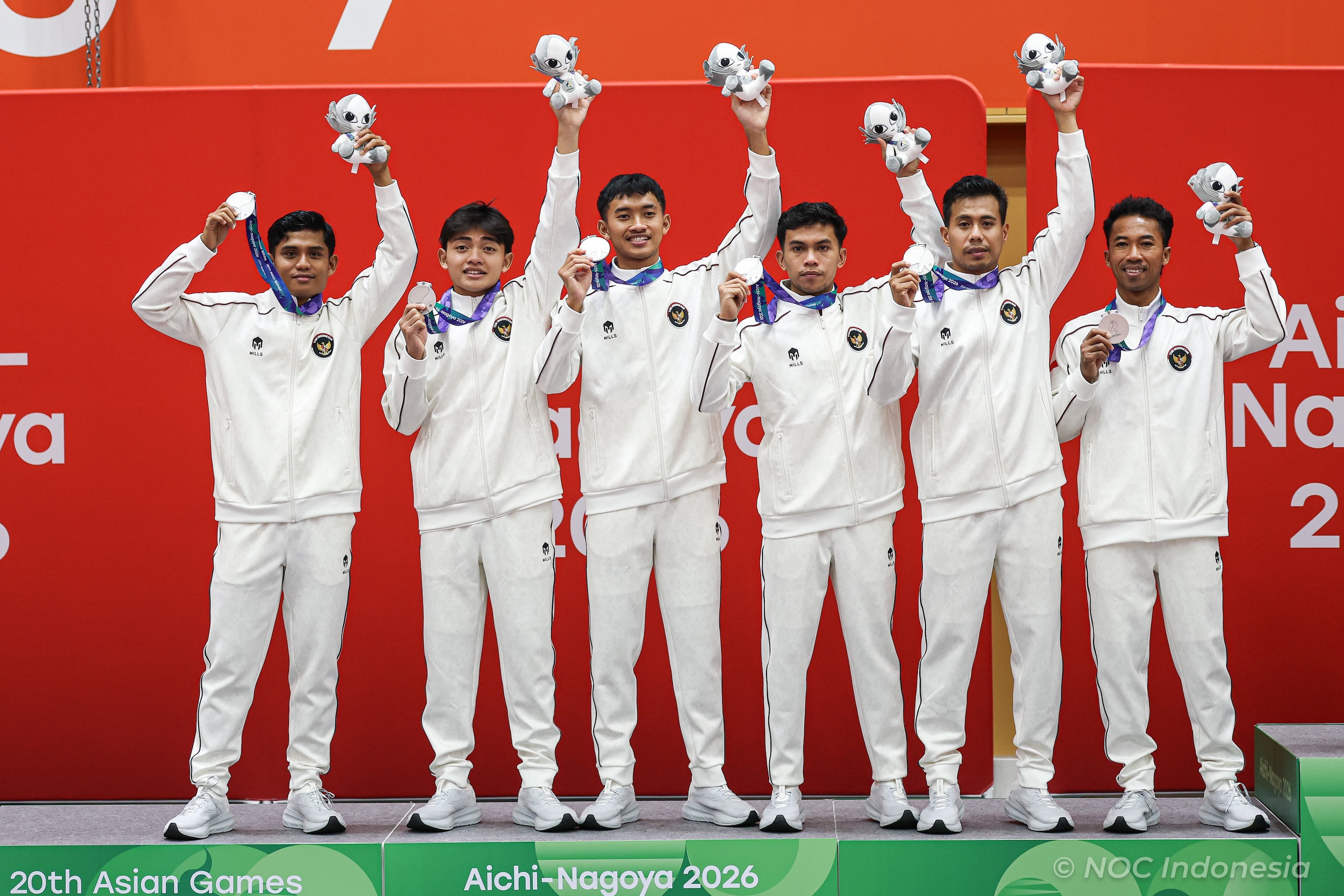 Tim Kuadran Putra Sepak Takraw Indonesia Raih Perak di Asian Games 2026