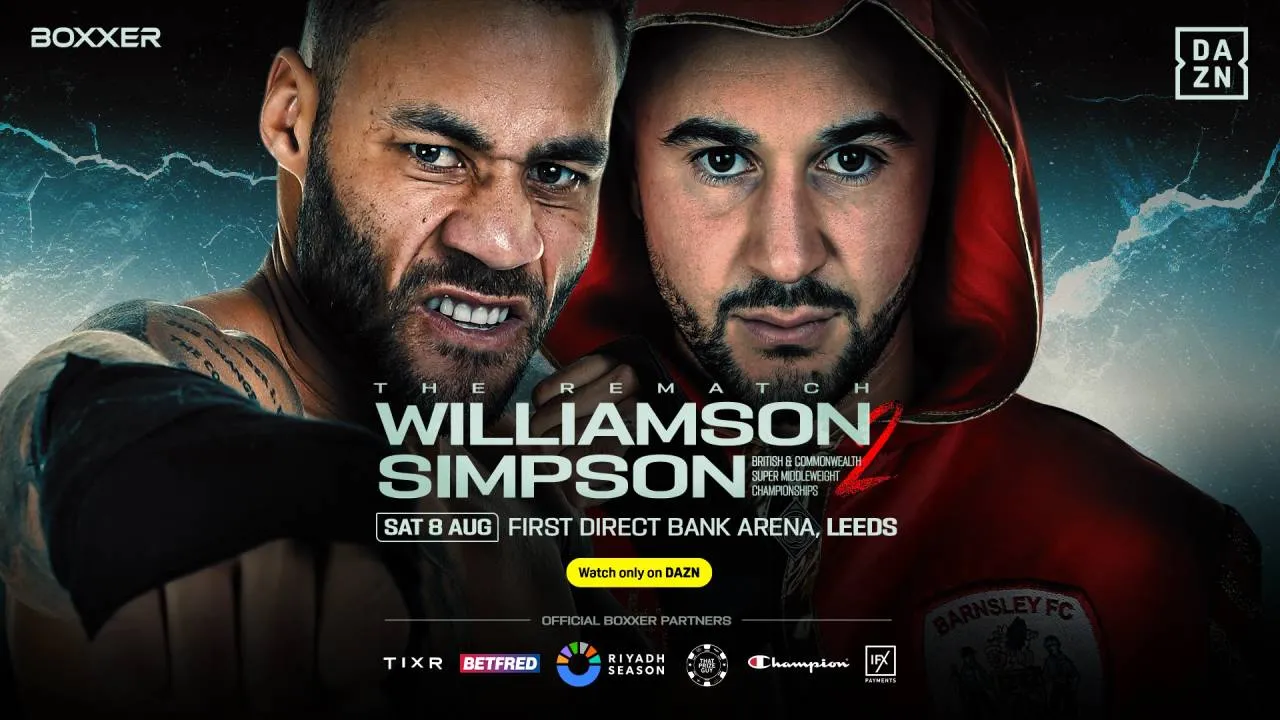 Rematch Troy Williamson dan Callum Simpson Dijadwalkan pada 8 Agustus