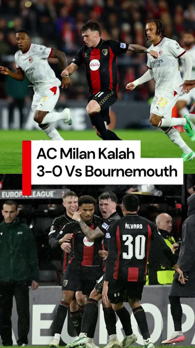 Kekalahan Telak AC Milan dari Bournemouth di Liga Eropa
