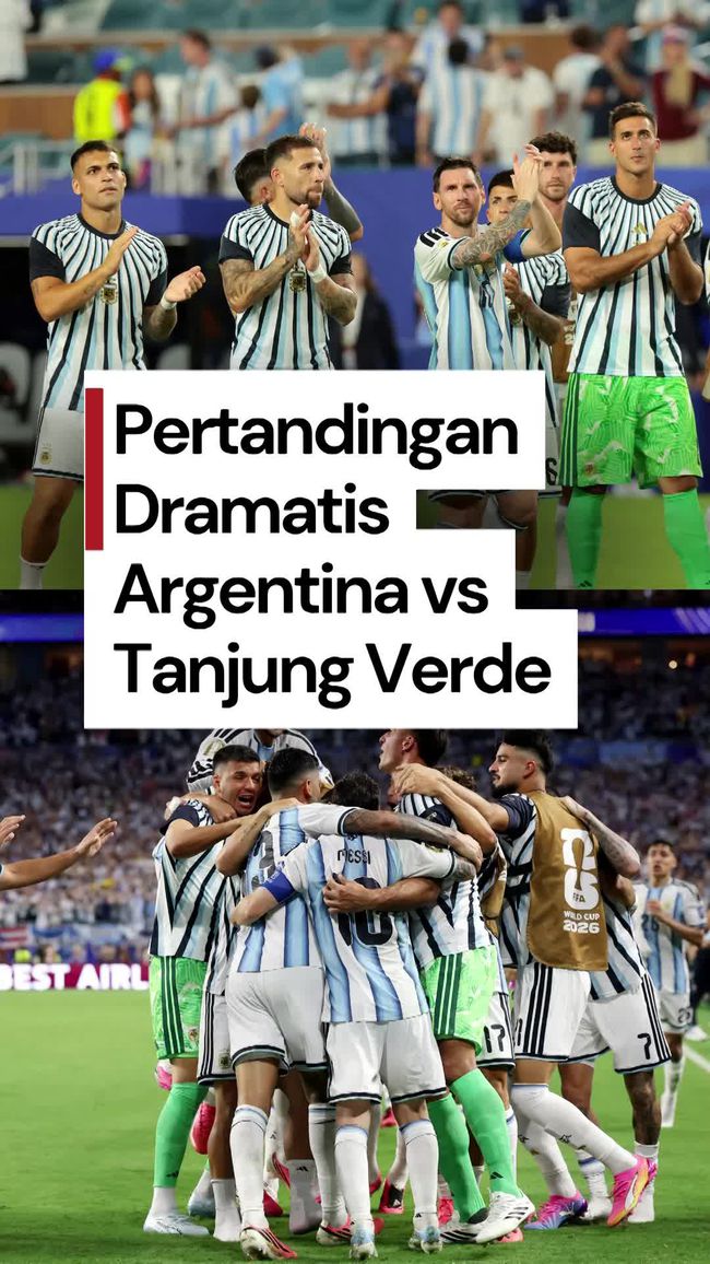 Argentina Raih Kemenangan Dramatis Melawan Tanjung Verde dengan Skor 3-2