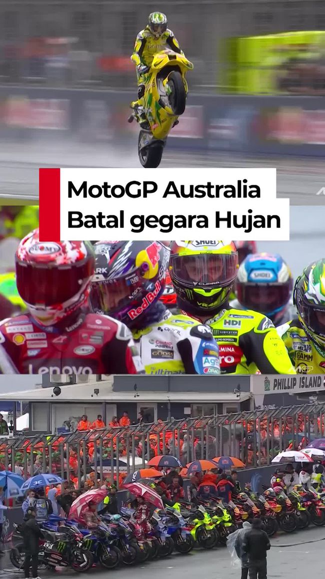 Momen Haru Perpisahan Setelah Pembatalan MotoGP Australia Akibat Hujan