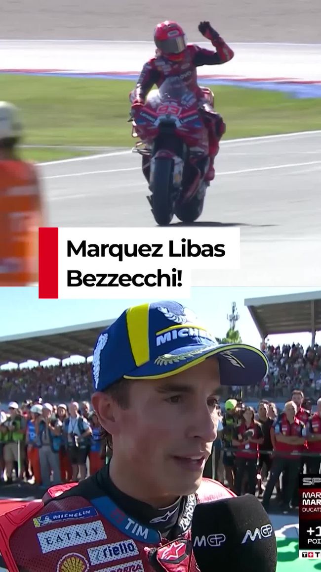 ---
Momen Menegangkan: Marquez Kalahkan Bezzecchi di Sprint Race MotoGP San Marino

---