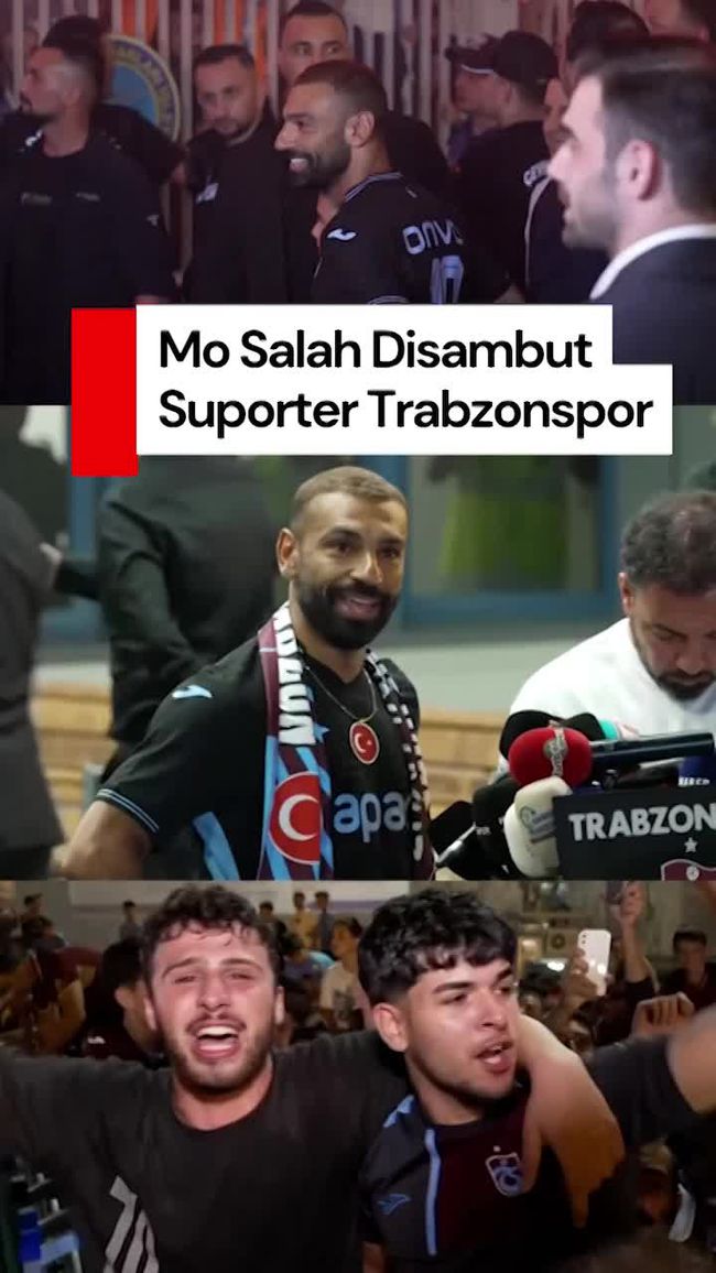 Sambutan Hangat Suporter Trabzonspor untuk Mo Salah