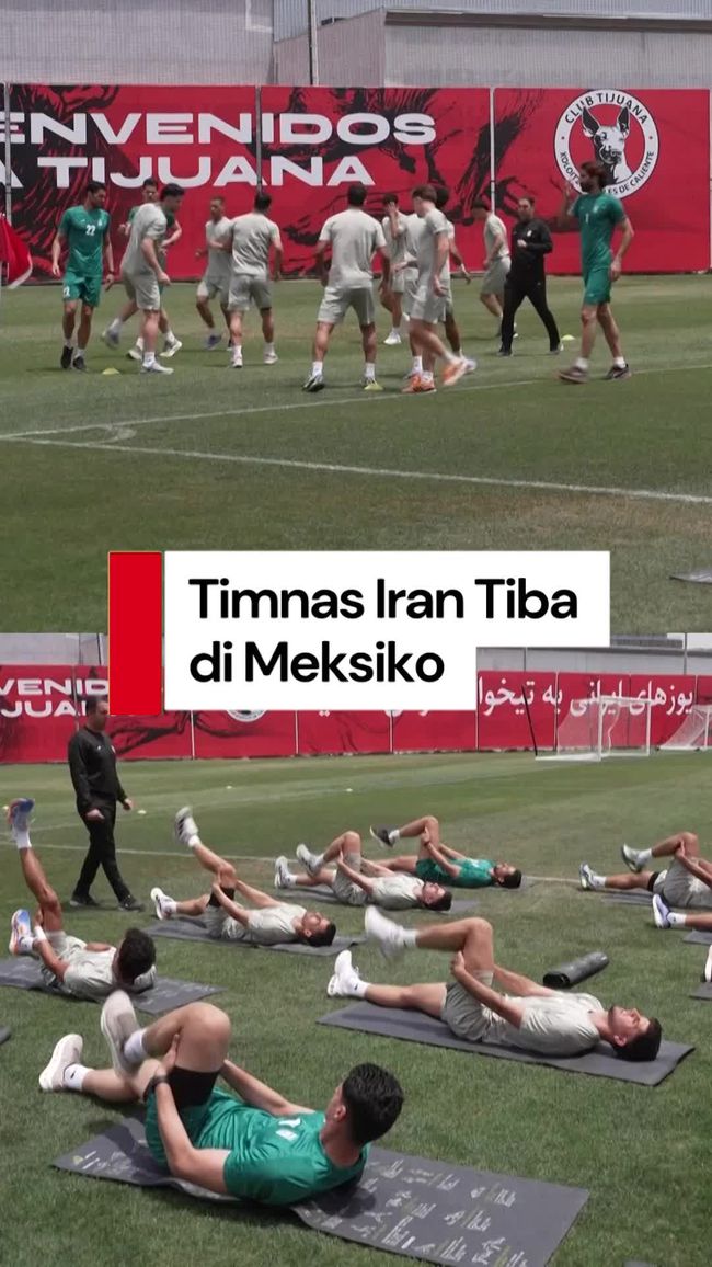 Latihan Pertama Timnas Iran di Tijuana Setelah Visa AS Ditolak